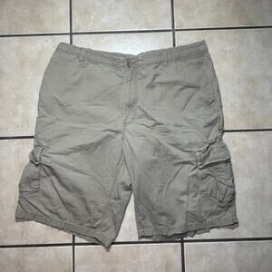 Vintage Y2K Nike Sportswear Beige Tan Cargo Shorts Mens XXL Hiking Outdoors